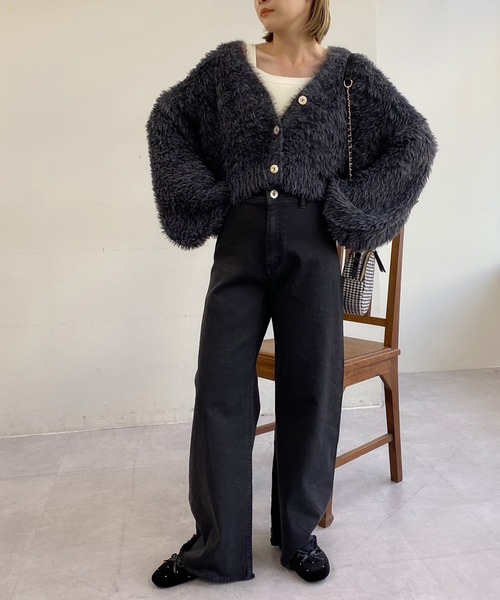 one after another NICE CLAUP（ワンアフターアナザーナイスクラップ）の「【WEB限定】S/M/Lサイズあり/ストレッチカラーデニム（デニムパンツ・レディース・ピンク/ブラック/ベージュ・LARGE/MEDIUM/SMALL）」の16枚目の写真