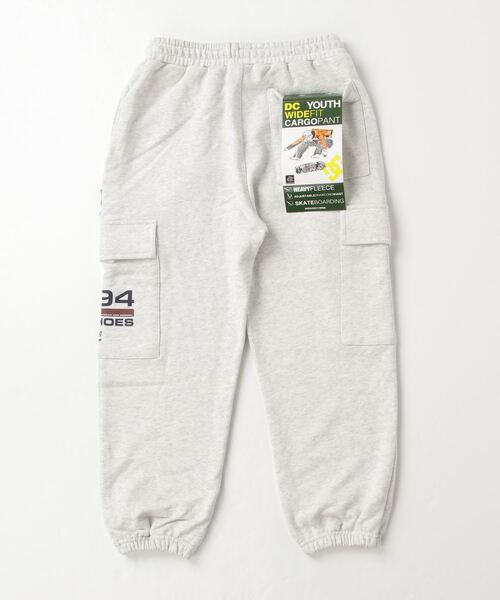 DC(ディーシー)の「DC/ディーシー 23 KD FLEECE CARGO PANT23 キッズ ワイド フリース カーゴ パンツ パンツ スケートボード YPT234527(カーゴパンツ・キッズ・ブラック/ライトグレー・140cm/150cm/160cm/130cm)」の3枚目の写真