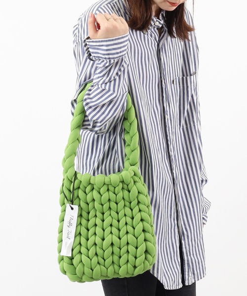 COOCO（クーコ）の「Fluffy スウェット風チャンキーニット