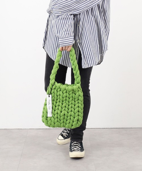 COOCO（クーコ）の「Fluffy スウェット風チャンキーニット