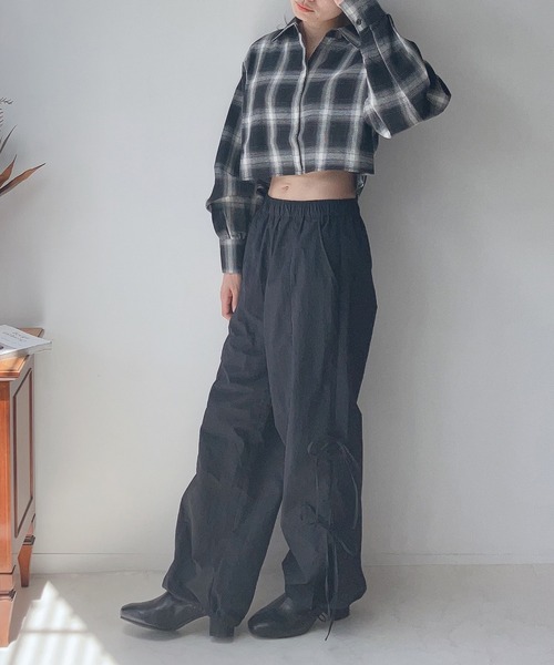 AS KNOW AS plus（アズノゥアズプラス）の「☆サイドリボンスリットカーゴパンツ（カーゴパンツ・レディース・ブラック/カーキ/ピンク・FREE）」の16枚目の写真