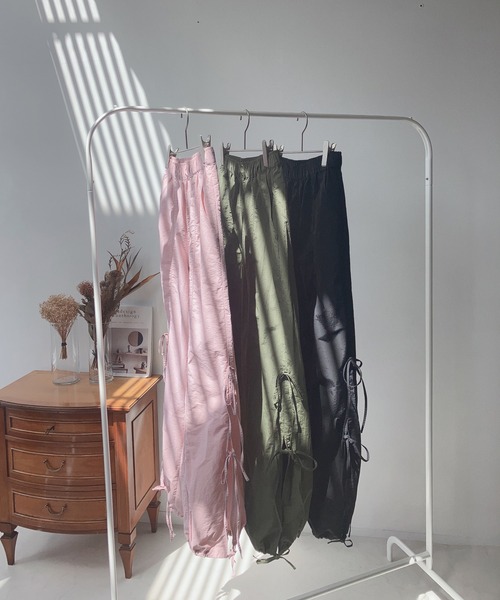 AS KNOW AS plus（アズノゥアズプラス）の「☆サイドリボンスリットカーゴパンツ（カーゴパンツ・レディース・ブラック/カーキ/ピンク・FREE）」の19枚目の写真