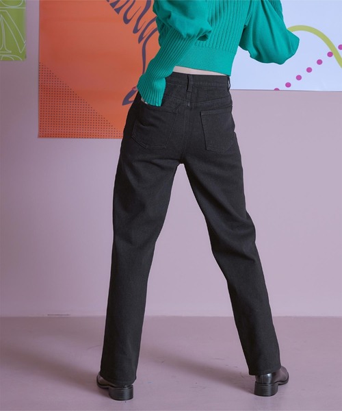 miette(ミエット)の「バイカラーストレートデニムパンツ(デニムパンツ・レディース・ブルー系その他/グレー系その他・M)」の6枚目の写真