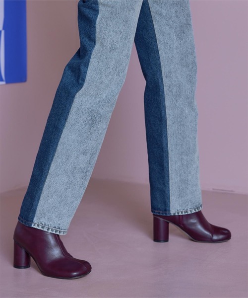 miette(ミエット)の「バイカラーストレートデニムパンツ(デニムパンツ・レディース・ブルー系その他/グレー系その他・M)」の9枚目の写真