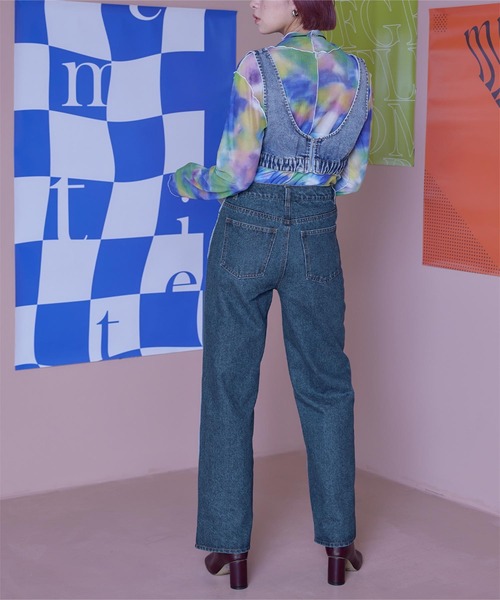 miette(ミエット)の「バイカラーストレートデニムパンツ(デニムパンツ・レディース・ブルー系その他/グレー系その他・M)」の10枚目の写真