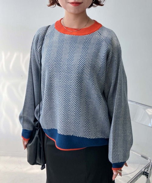 AS KNOW AS plus(アズノゥアズプラス)の「☆アソート柄 くるりジャカードニットプルオーバー(ニット/セーター・レディース・イエロー系その他/ブルー系その他/パープル系その他/ブラック系その他/パープル系その他2/ブルー系その他2/ブラック系その他2/グリーン系その他2/ブラウン系その他2/グリーン系その他3/ブルー系その他3/ブラック系その他3・FREE)」の15枚目の写真