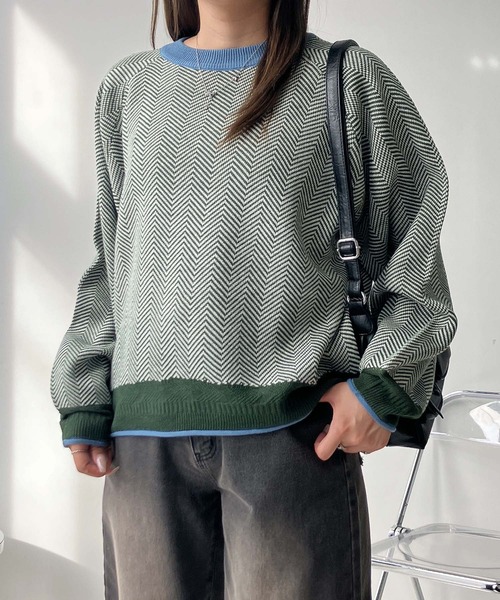 AS KNOW AS plus(アズノゥアズプラス)の「☆アソート柄 くるりジャカードニットプルオーバー(ニット/セーター・レディース・イエロー系その他/ブルー系その他/パープル系その他/ブラック系その他/パープル系その他2/ブルー系その他2/ブラック系その他2/グリーン系その他2/ブラウン系その他2/グリーン系その他3/ブルー系その他3/ブラック系その他3・FREE)」の22枚目の写真