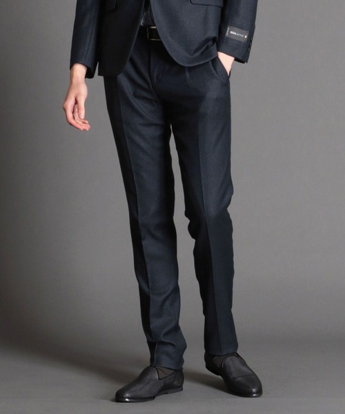 MONSIEUR NICOLE（ムッシュニコル）の「【ex/tra】REDA ACTIVE セットアップスラックス（スラックス・メンズ・チェック/ブラック/ネイビー・MEDIUM/LARGE/X-LARGE/SMALL）」の2枚目の写真