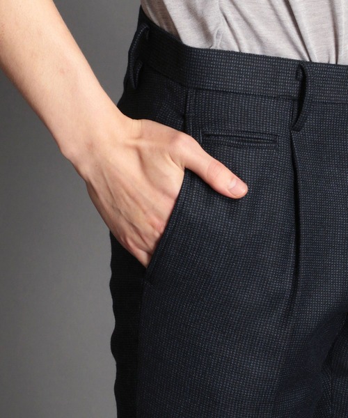 MONSIEUR NICOLE（ムッシュニコル）の「【ex/tra】REDA ACTIVE セットアップスラックス（スラックス・メンズ・チェック/ブラック/ネイビー・MEDIUM/LARGE/X-LARGE/SMALL）」の7枚目の写真