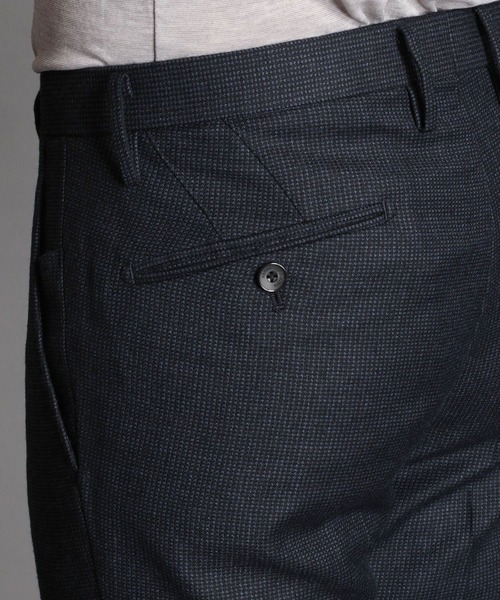 MONSIEUR NICOLE（ムッシュニコル）の「【ex/tra】REDA ACTIVE セットアップスラックス（スラックス・メンズ・チェック/ブラック/ネイビー・MEDIUM/LARGE/X-LARGE/SMALL）」の8枚目の写真