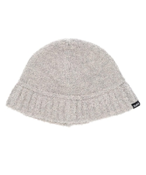 X-girl（エックスガール）の「LOOSE KNIT CAP（ニットキャップ/ビーニー・レディース・グレー/オレンジ/ブラック・ONE SIZE）」の3枚目の写真
