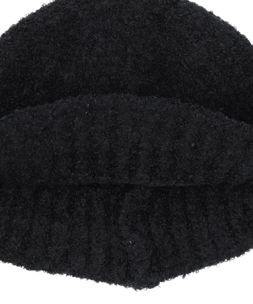 X-girl（エックスガール）の「LOOSE KNIT CAP（ニットキャップ/ビーニー・レディース・グレー/オレンジ/ブラック・ONE SIZE）」の6枚目の写真