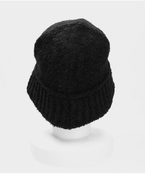X-girl（エックスガール）の「LOOSE KNIT CAP（ニットキャップ/ビーニー・レディース・グレー/オレンジ/ブラック・ONE SIZE）」の10枚目の写真