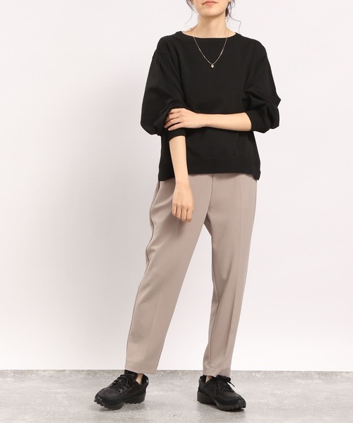 GLOBAL WORK Smile Seed Store(グローバルワーク スマイルシードストア)の「ジョーゼットイージーテーパードパンツ/180376(その他パンツ・レディース・ブラック/ベージュ系その他3/ネイビー・MEDIUM/SMALL/LARGE/X-LARGE)」の15枚目の写真