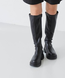 menue（メヌエ）の「厚底ストレッチロングブーツ（ブーツ）」