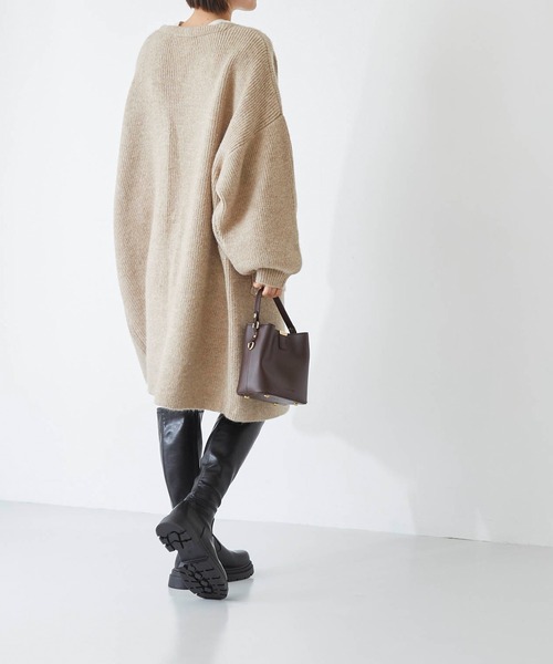 menue(メヌエ)の「厚底ストレッチロングブーツ(ブーツ・レディース・ブラック/ダークブラウン・M/L/S)」の8枚目の写真