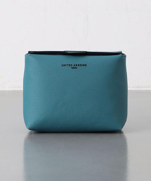 UNITED ARROWS（ユナイテッドアローズ）の「マイクロファイバー スクエアー ポーチ S（ポーチ・メンズ・グレー/ターコイズブルー/モカ/オレンジ/ロイヤルブルー/ブラック・FREE）」の4枚目の写真