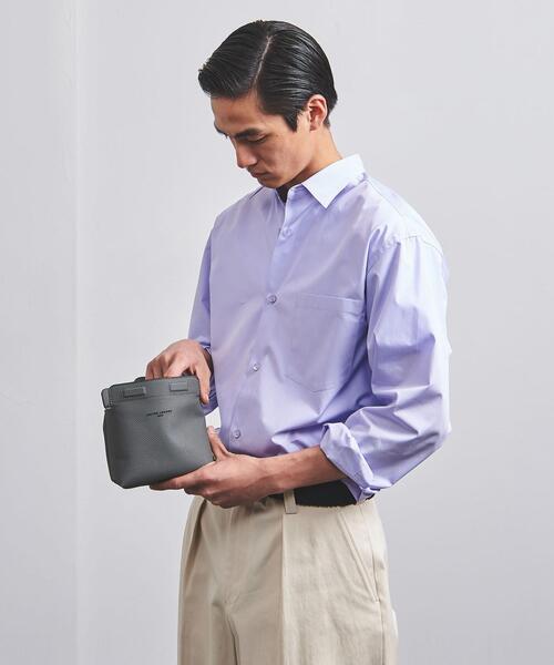 UNITED ARROWS（ユナイテッドアローズ）の「マイクロファイバー スクエアー ポーチ S（ポーチ・メンズ・グレー/ターコイズブルー/モカ/オレンジ/ロイヤルブルー/ブラック・FREE）」の9枚目の写真