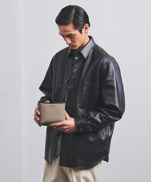 UNITED ARROWS（ユナイテッドアローズ）の「マイクロファイバー スクエアー ポーチ S（ポーチ・メンズ・グレー/ターコイズブルー/モカ/オレンジ/ロイヤルブルー/ブラック・FREE）」の11枚目の写真