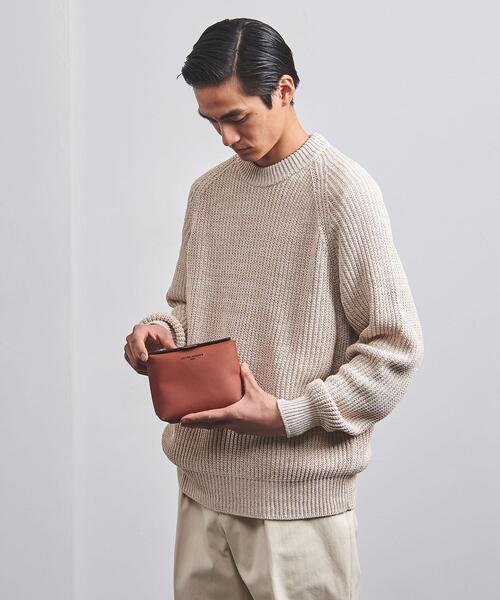 UNITED ARROWS（ユナイテッドアローズ）の「マイクロファイバー スクエアー ポーチ S（ポーチ・メンズ・グレー/ターコイズブルー/モカ/オレンジ/ロイヤルブルー/ブラック・FREE）」の13枚目の写真