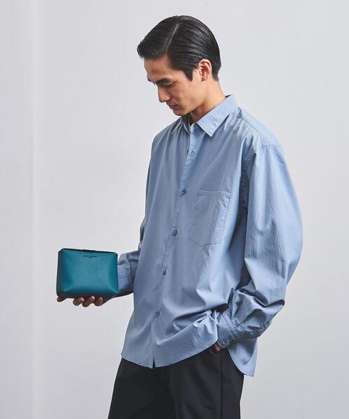 UNITED ARROWS（ユナイテッドアローズ）の「マイクロファイバー スクエアー ポーチ S（ポーチ・メンズ・グレー/ターコイズブルー/モカ/オレンジ/ロイヤルブルー/ブラック・FREE）」の15枚目の写真