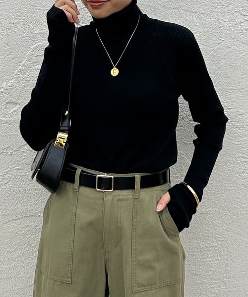 LOUNGEDRESS(ラウンジドレス)の「【GALENA】スクエアレザーバックルベルト(ベルト・レディース・ブラウン/ブラック・FREE)」の5枚目の写真