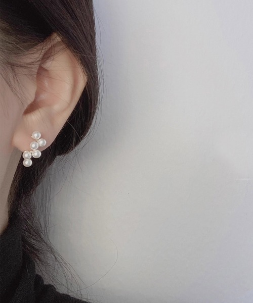 Dita Muaj.（ディータムアージュ）の「パールピアス（ピアス（両耳用）・レディース・ホワイト・FREE）」の5枚目の写真