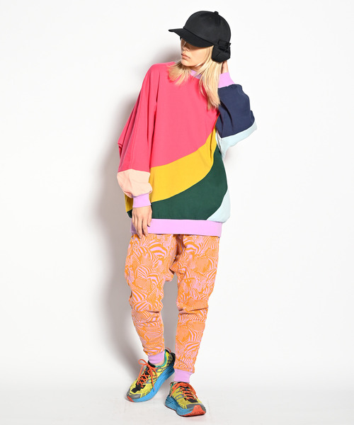 ALDIES（アールディーズ）の「Zebra Sarouel Pants / ゼブラサルエルパンツ（スウェットパンツ・メンズ・ブラック/ブルー/オレンジ・SMALL/MEDIUM/LARGE/X-LARGE）」の9枚目の写真