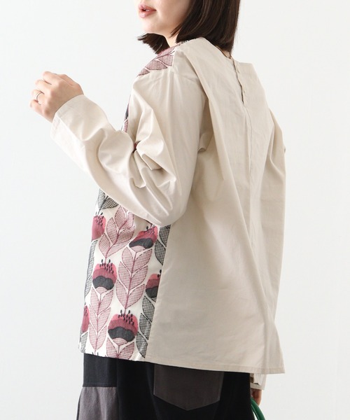 EMAGO 花刺繍ｼｱｰﾌﾞﾗｳｽ（シャツ/ブラウス）｜Emago（イマゴ）