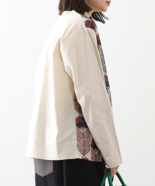 ブラウス シャツ EMAGO 花刺繍シアーブラウス レディース 楽天市場】花刺繍シアーブラウス レディース トップス 大人の