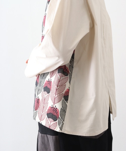 EMAGO 花刺繍ｼｱｰﾌﾞﾗｳｽ（シャツ/ブラウス）｜Emago（イマゴ）