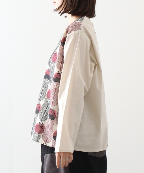EMAGO 花刺繍ｼｱｰﾌﾞﾗｳｽ（シャツ/ブラウス）｜Emago（イマゴ
