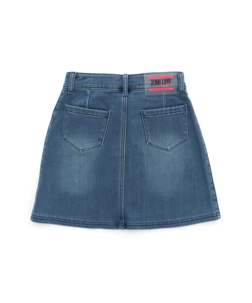JENNI love（ジェニィラブ）の「【裏起毛】【ウエスト調整可能】あったかハートポケットデニムスカート（デニムスカート・キッズ・ネイビー/ブルー・140cm/160cm/150cm/130cm）」の16枚目の写真