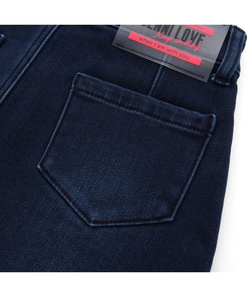 JENNI love（ジェニィラブ）の「【裏起毛】【ウエスト調整可能】あったかハートポケットデニムスカート（デニムスカート・キッズ・ネイビー/ブルー・140cm/160cm/150cm/130cm）」の22枚目の写真