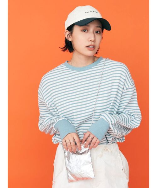 NEW ERA(ニューエラ)の「NEW ERA バイカラーコーデュロイロゴキャップ(キャップ・レディース・キャメル/グリーン/レッド・FREE)」の12枚目の写真