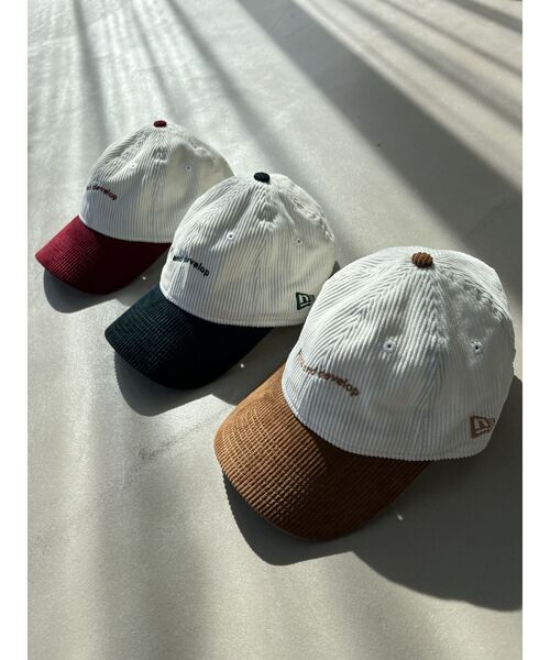 NEW ERA(ニューエラ)の「NEW ERA バイカラーコーデュロイロゴキャップ(キャップ・レディース・キャメル/グリーン/レッド・FREE)」の20枚目の写真