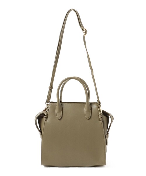 BEAMS HEART（ビームスハート）の「BEAMS HEART / かがりステッチ ボストンバッグ（ボストンバッグ・レディース・オリーブ/ブラック・ONE SIZE）」の7枚目の写真