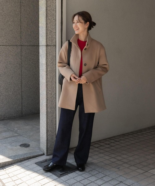 セール】スタンドカラーミドルコート（その他アウター）｜URBAN