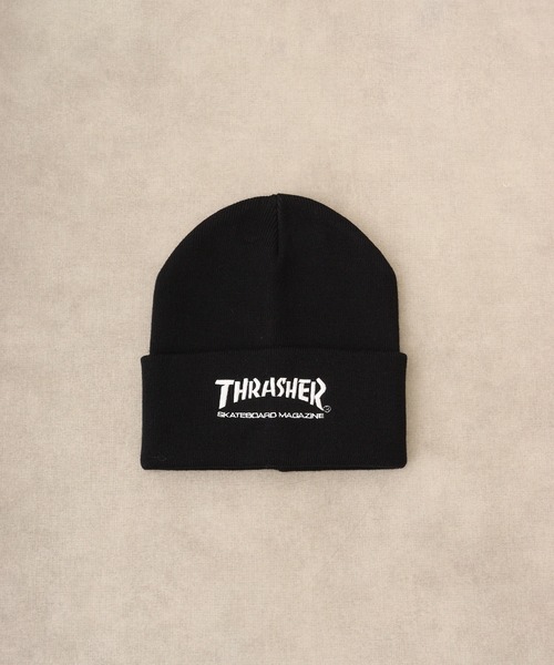 THRASHER(スラッシャー)の「THRASHER LONG KNIT CAP(ニットキャップ/ビーニー・メンズ・グレー/ダークブラウン/ブラック/ホワイト・FREE)」の6枚目の写真