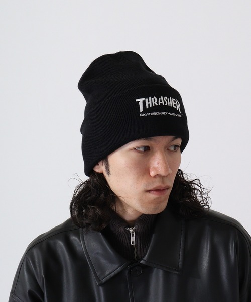 THRASHER(スラッシャー)の「THRASHER LONG KNIT CAP(ニットキャップ/ビーニー・メンズ・グレー/ダークブラウン/ブラック/ホワイト・FREE)」の17枚目の写真