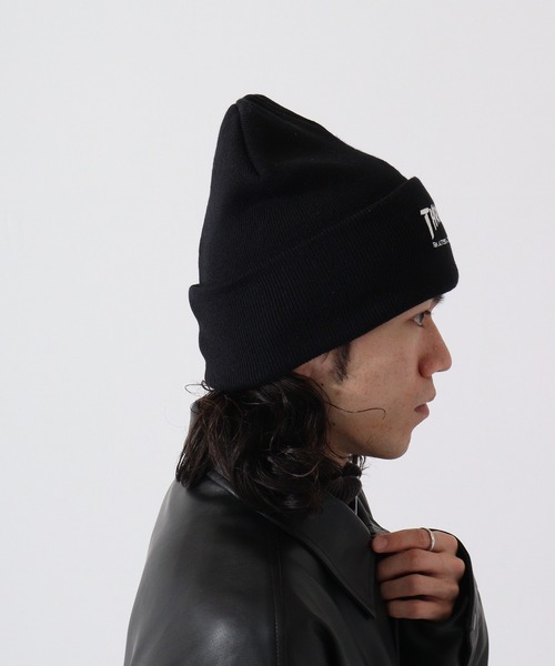 THRASHER(スラッシャー)の「THRASHER LONG KNIT CAP(ニットキャップ/ビーニー・メンズ・グレー/ダークブラウン/ブラック/ホワイト・FREE)」の20枚目の写真