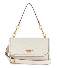 【ストーン(STO)】GUESS ハンドバッグ (W)CILIAN Top Zip Shoulder Bag CILIAN Top Zip Saddle Shoulder Bag ハンドバッグ ショルダーバッグ