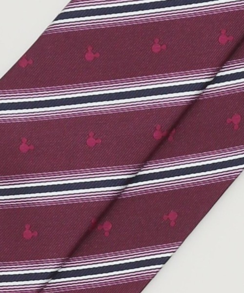 ディズニー/DISNEY シルクストライプ柄 ネクタイ 8.0cm幅（ネクタイ）｜Disney（ディズニー）