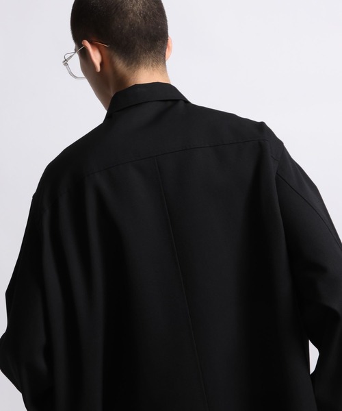 STERNBERG(スタンバーグ)の「STERNBERG/ウールギャバライトシャツ/987394(シャツ/ブラウス・メンズ・ブラック・MEDIUM/LARGE)」の12枚目の写真