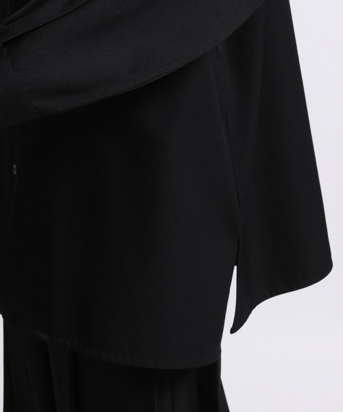 STERNBERG(スタンバーグ)の「STERNBERG/ウールギャバライトシャツ/987394(シャツ/ブラウス・メンズ・ブラック・MEDIUM/LARGE)」の5枚目の写真