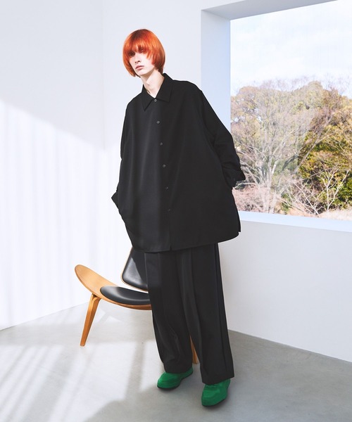 STERNBERG(スタンバーグ)の「STERNBERG/ウールギャバライトシャツ/987394(シャツ/ブラウス・メンズ・ブラック・MEDIUM/LARGE)」の21枚目の写真