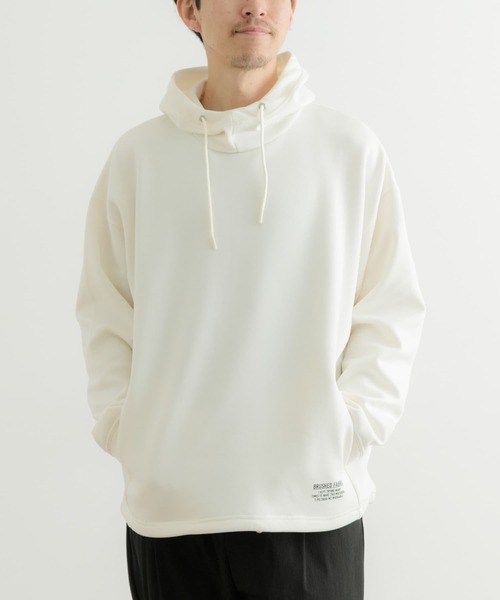 ITEMS URBANRESEARCH（アイテムズ アーバンリサーチ）の「裏起毛 ダンボール プルオーバーパーカー（パーカー・メンズ・オフホワイト/グレー/ブラック・MEDIUM/LARGE）」の5枚目の写真