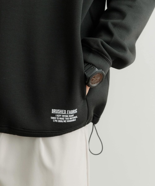 ITEMS URBANRESEARCH（アイテムズ アーバンリサーチ）の「裏起毛 ダンボール プルオーバーパーカー（パーカー・メンズ・オフホワイト/グレー/ブラック・MEDIUM/LARGE）」の14枚目の写真