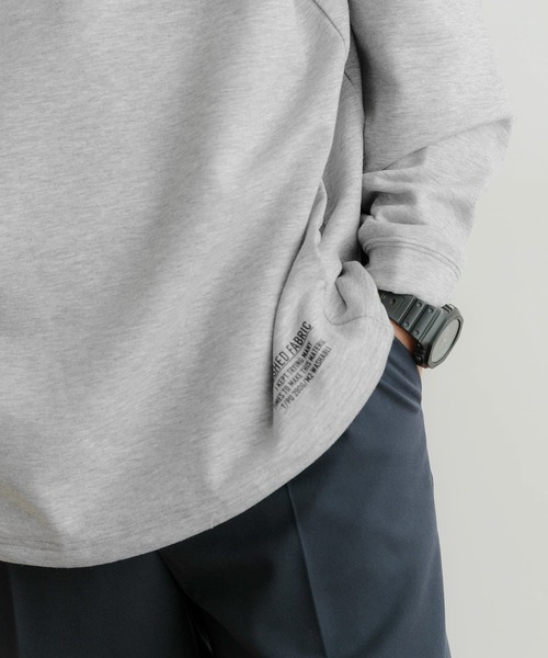 ITEMS URBANRESEARCH（アイテムズ アーバンリサーチ）の「裏起毛 ダンボール プルオーバーパーカー（パーカー・メンズ・オフホワイト/グレー/ブラック・MEDIUM/LARGE）」の20枚目の写真