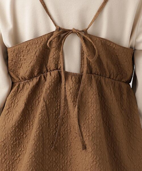 DRESKIP（ドレスキップ）の「◆【2点セット/シーズンレス】きれい見え 体型カバーもできる ペプラムキャミ＋インナー（その他トップス・レディース・キャメル/ブラック系5/ブラック系4・04/02/03）」の18枚目の写真